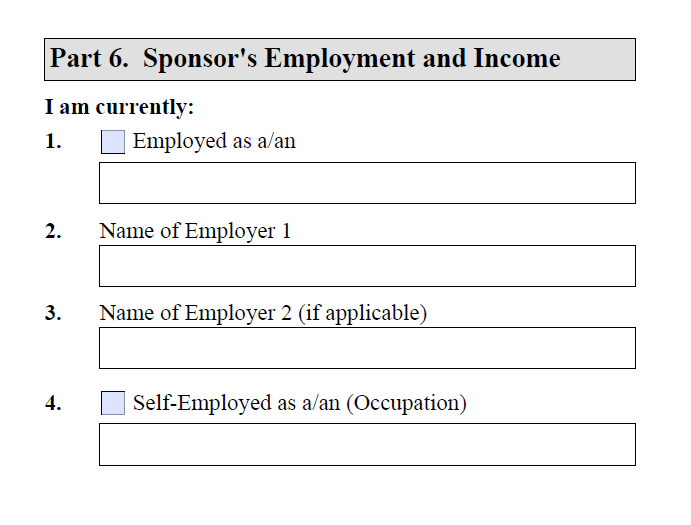 How to Fill Out Affidavit of Support, Form I-864